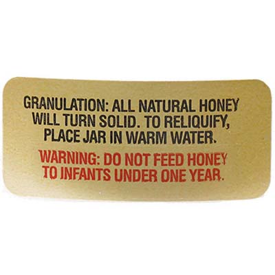 Small Local Honey Unfiltered & Raw Jar Cap Labels | Betterbee