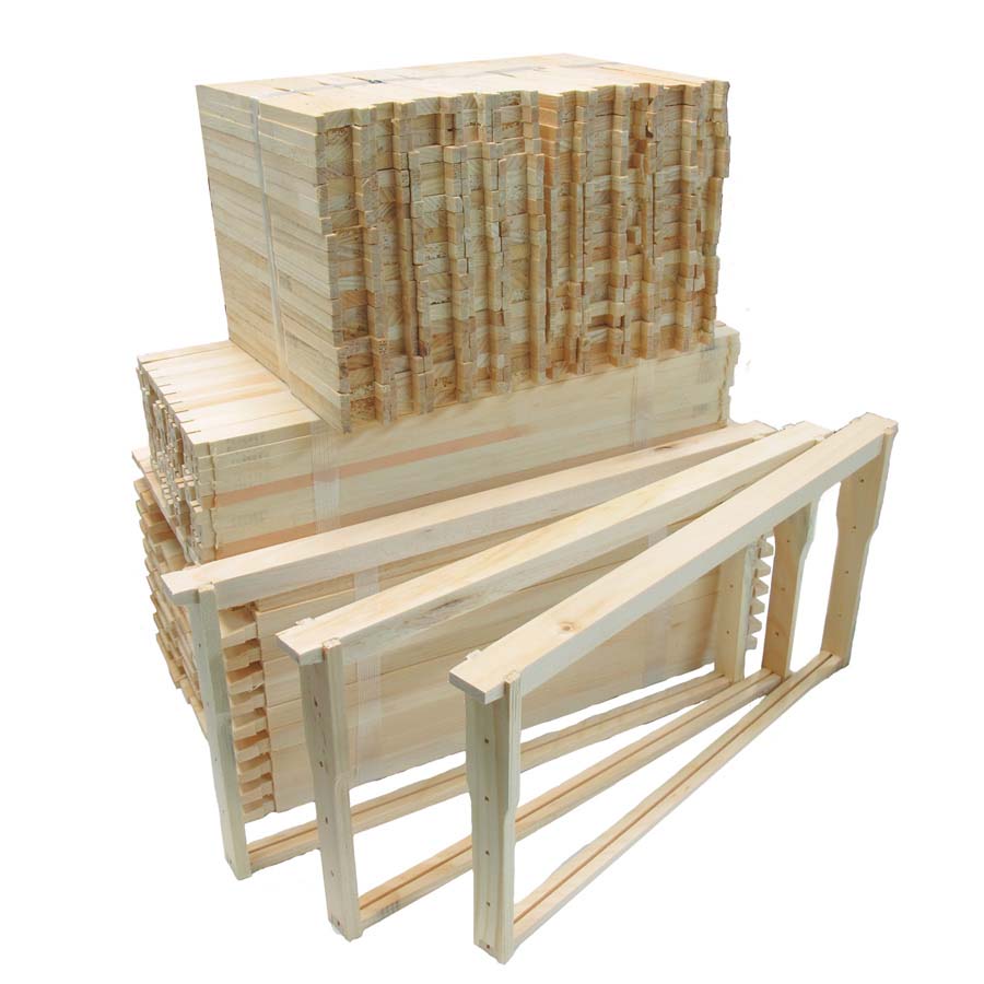 Budget-Priced Unassembled Deep Wooden Frames 100 Pack | Betterbee, image size:900x900