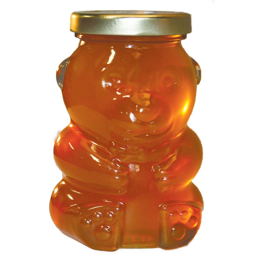 13 oz Glass Honey Bear Jars: Case of 12 Betterbee