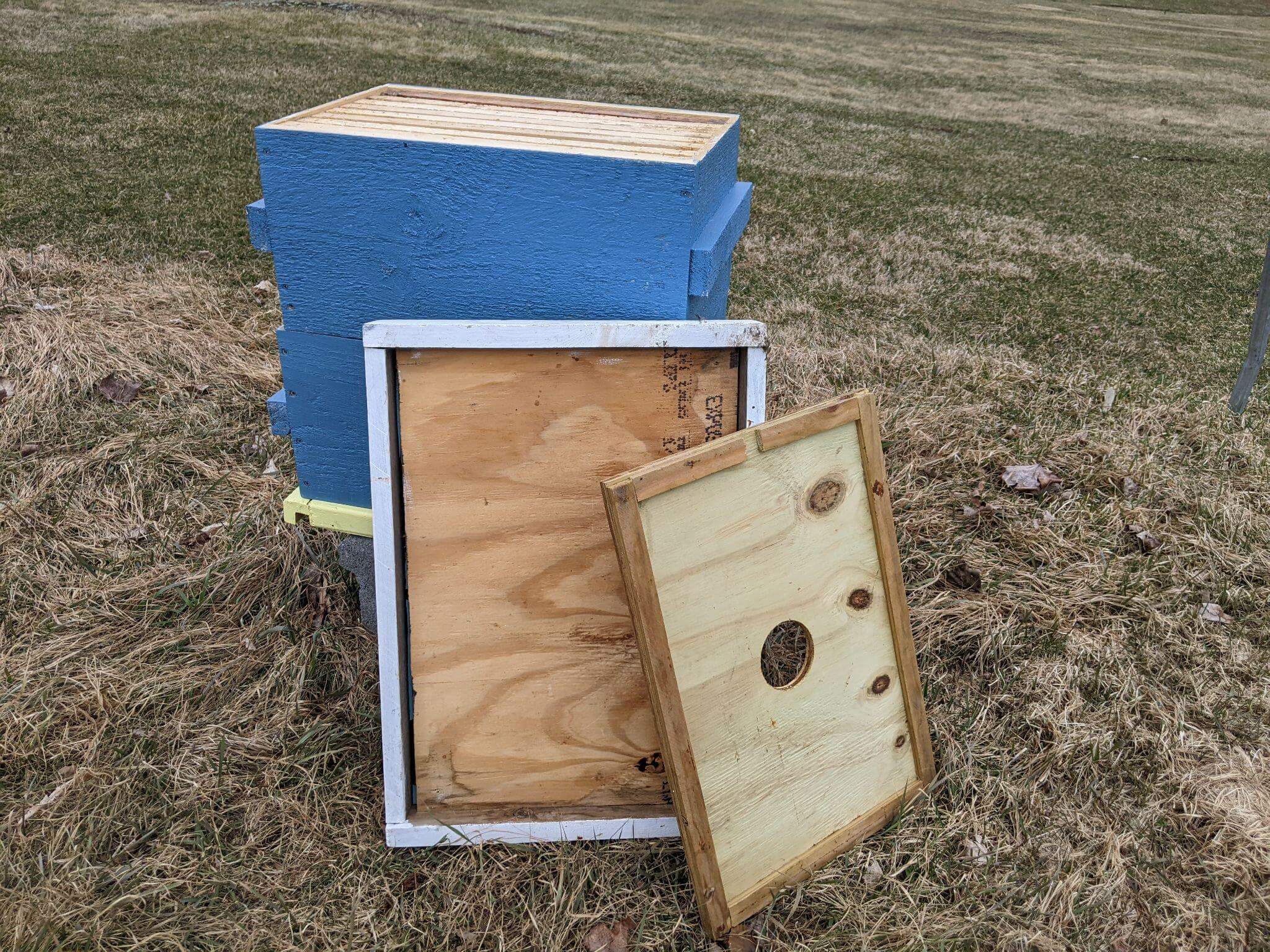 homemade hive setup
